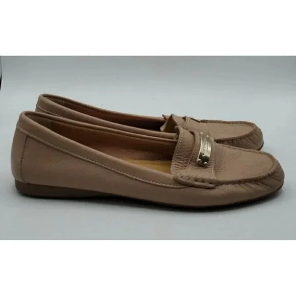 COACH Fredrica Tan Leather Shoe Womens size 9.5B US 39.5 EUR Loafers Flats - Picture 6 of 11